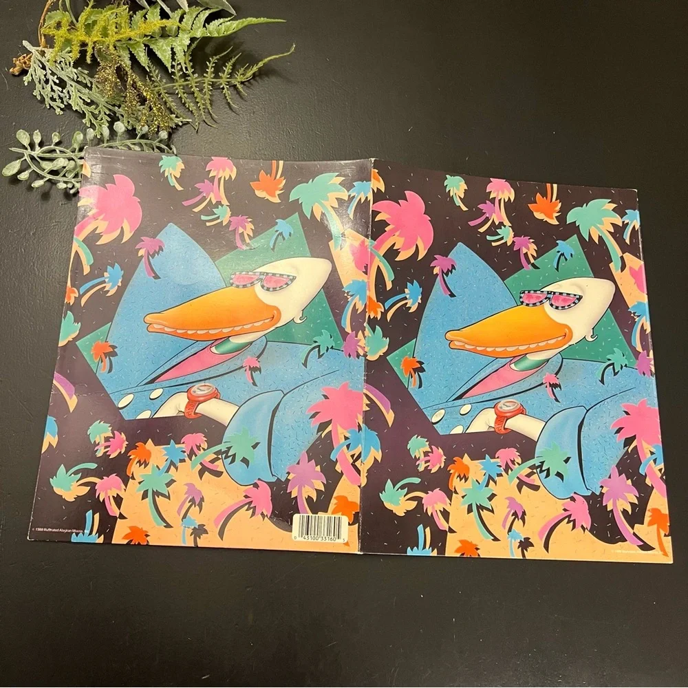 Vintage 80s Mead Portfolio Folder Wild Things‎ Alaskan Moose Inc 1988 Duck
